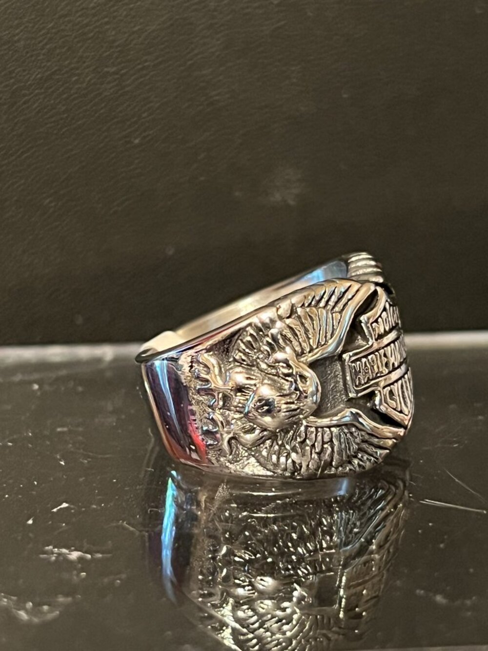 Harley-Davidson Eagle Shield Ring Size 11 (282) - Picture 3 of 4